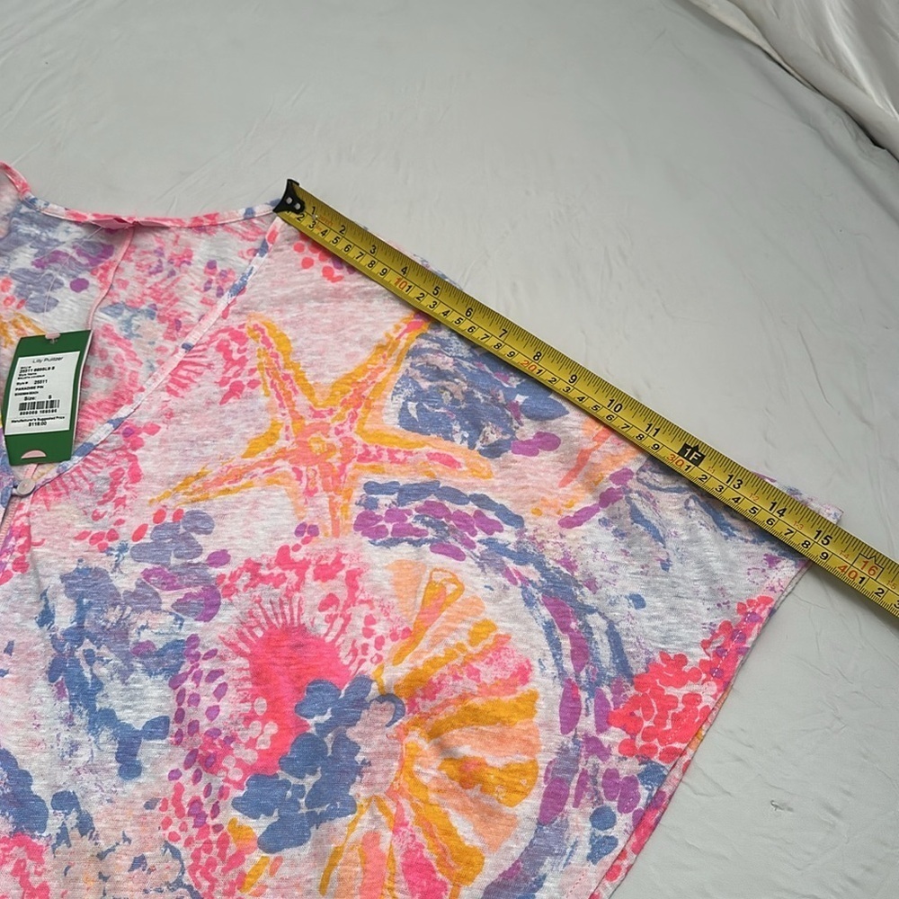 Lilly Pulitzer Paradise Pink Bohemian Beach Balleta Cover Up - Picture 9 of 10
